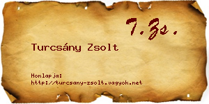 Turcsány Zsolt névjegykártya
