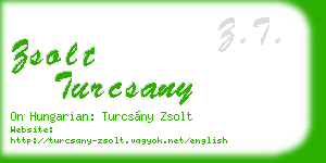 zsolt turcsany business card