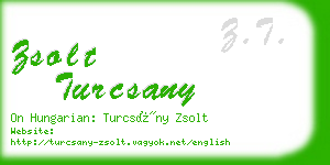zsolt turcsany business card